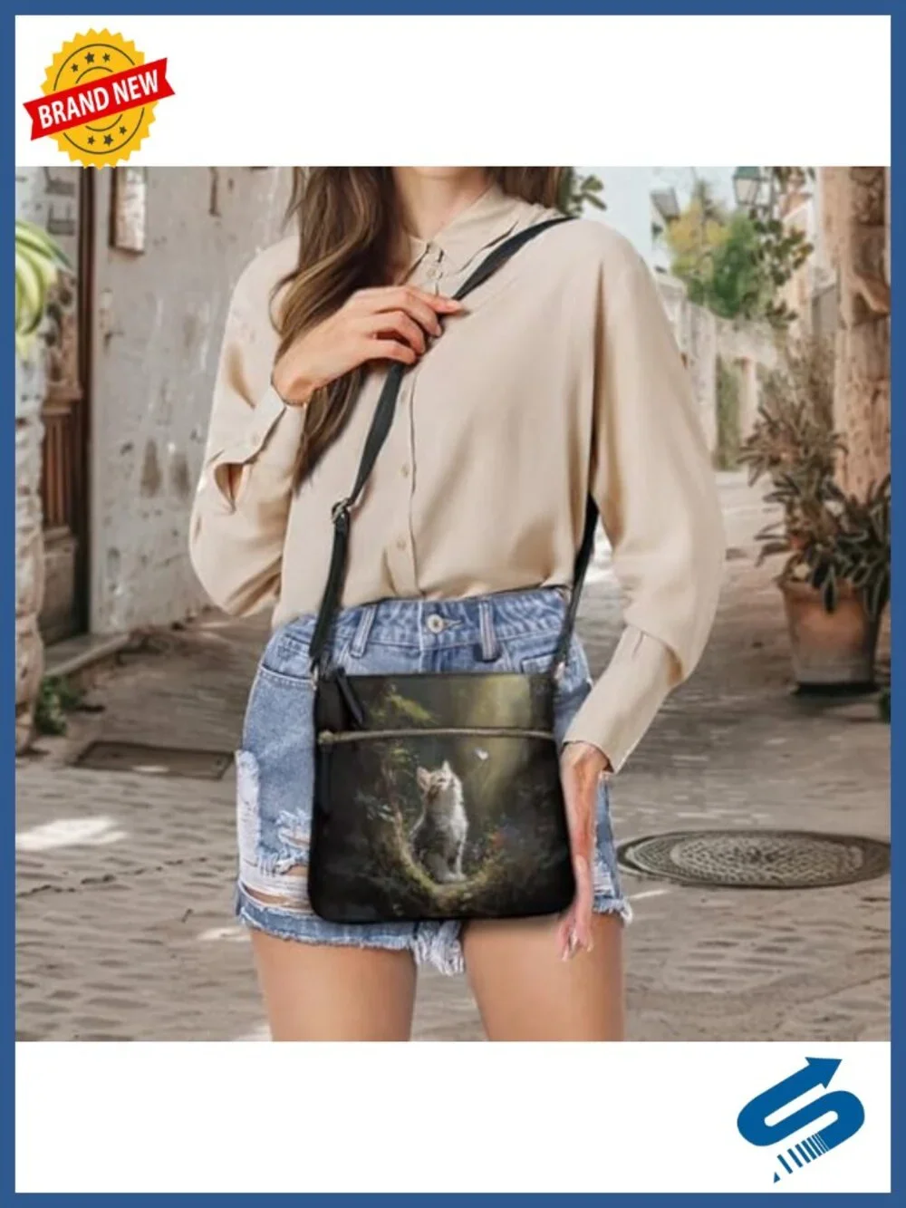 Women's Leather Shoulder Bag Crossbody Messenger Hobo Purse Multi-Pocket Travel